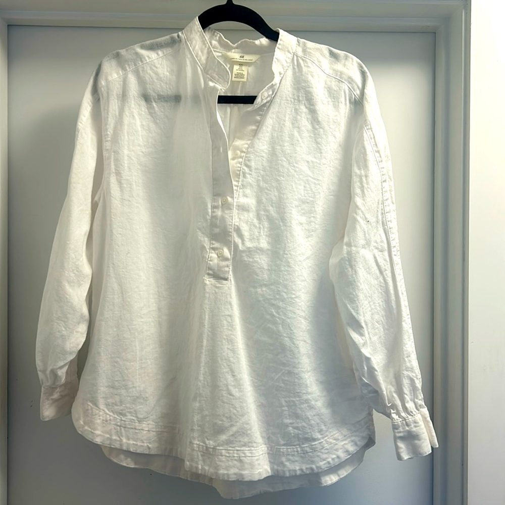 H&M Oversized Linen Blend Tunic